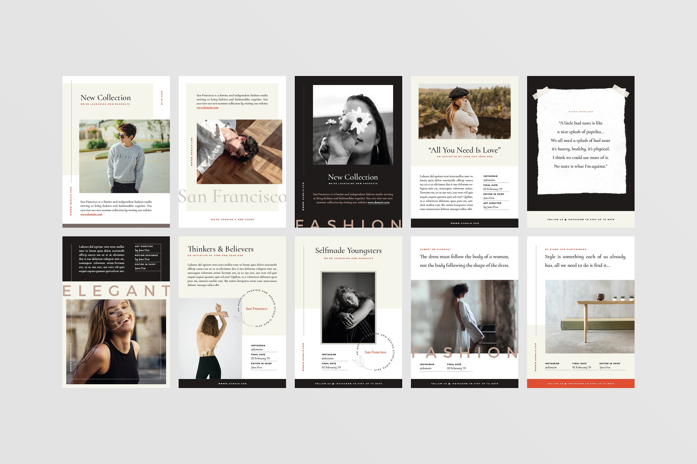 优雅时尚传单模板合集 San Francisco Flyer Pack插图(7)