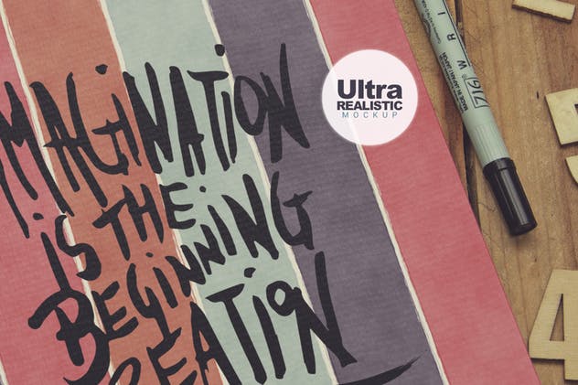 速写本封面艺术作品展示样机素材库精选模板 Sketchbook Zoom插图(2)