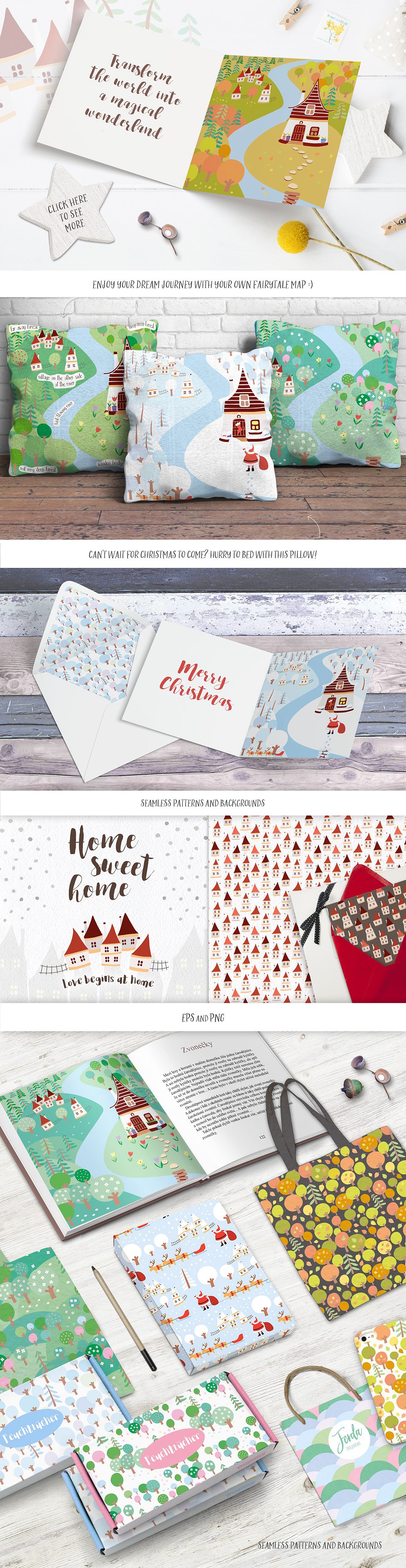 有趣的爱心冬季圣诞节情人节节日素材包下载[EPS,JPG]插图(1)