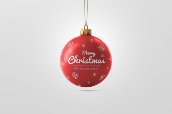 圣诞球样机展示模板 Christmas Ball Mockup