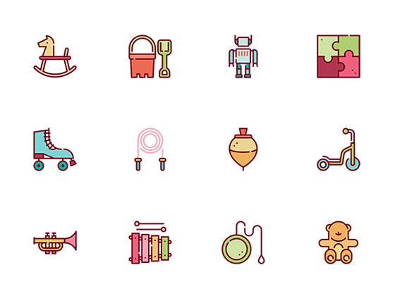 30 枚玩具图标素材之家精选sketch素材