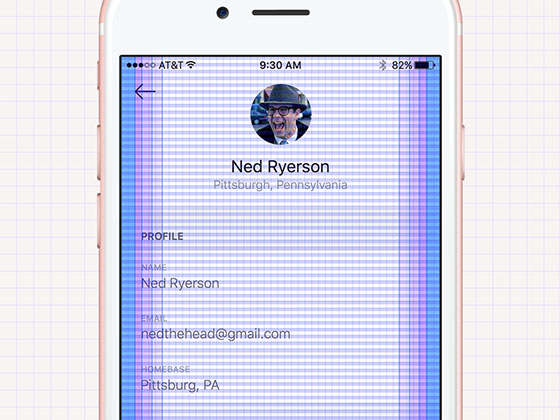 iOS 网格系统素材之家精选sketch素材