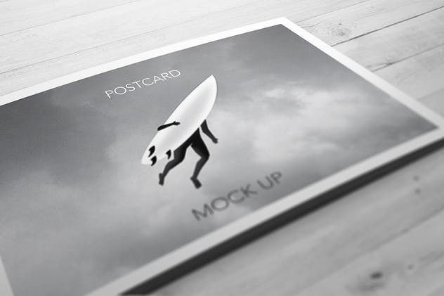 简约的明信片/邀请函/传单样机 Postcard / Invitation / Flyer Mock-up插图(8)