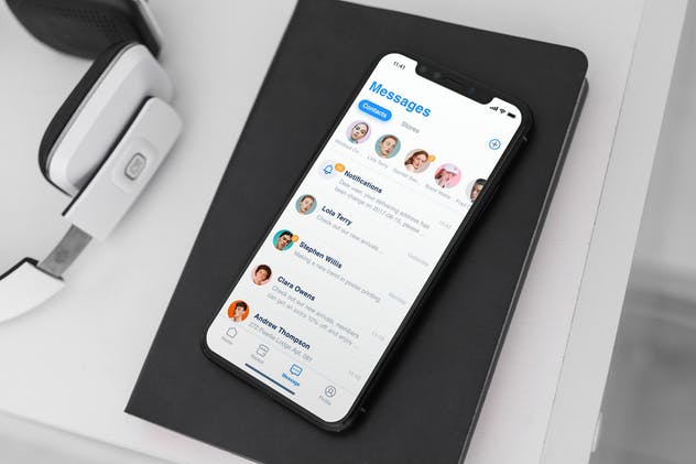 高清逼真实景iPhone X样机模板合集 iPhone X Mock-Up Office Style插图(8)