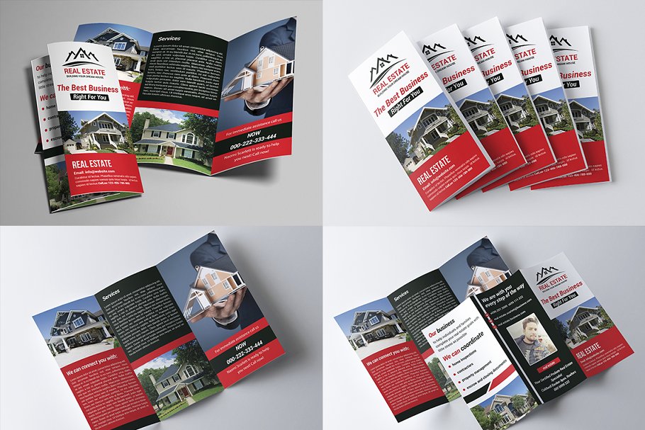 超级三折小册子模板合集 Trifold Brochure Big Bundle插图(25)