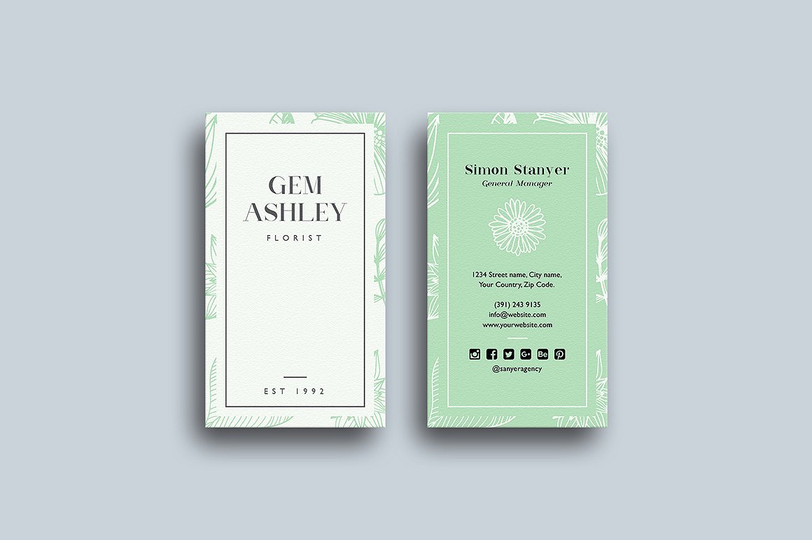 30个时尚高端的名片卡片邀请函请柬设计模板插图(27)