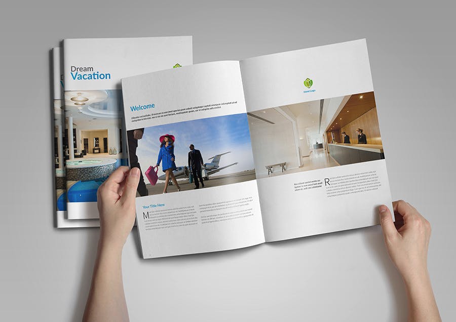 酒店大堂宣传画册设计模板 Hotel Brochure插图(2)