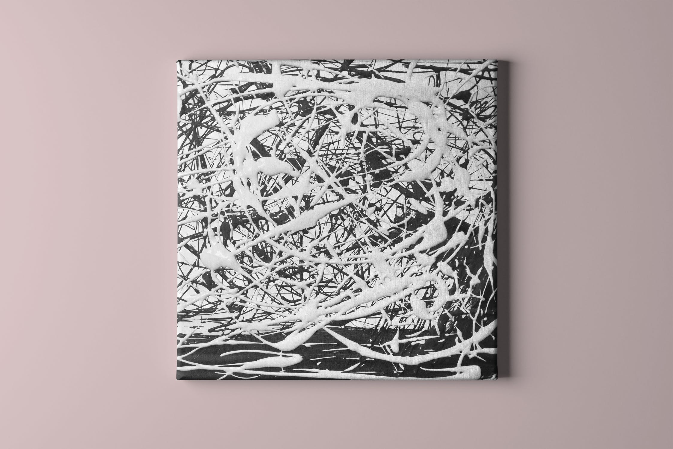 艺术创作展览画布样机v3 Canvas Mock-up 3插图(1)