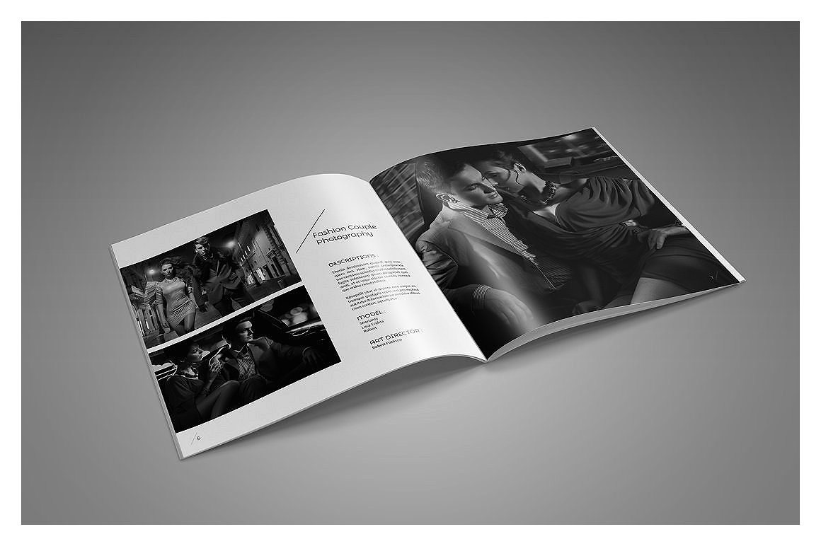 摄影作品展示杂志画册模板插图(3)