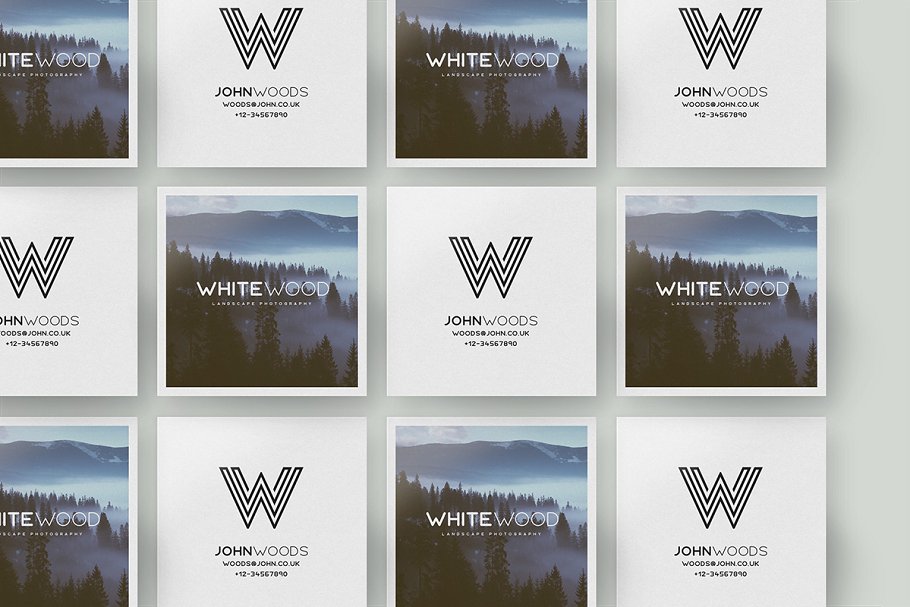 简约明信片贺卡样机 Minimal Card Mockups插图(13)