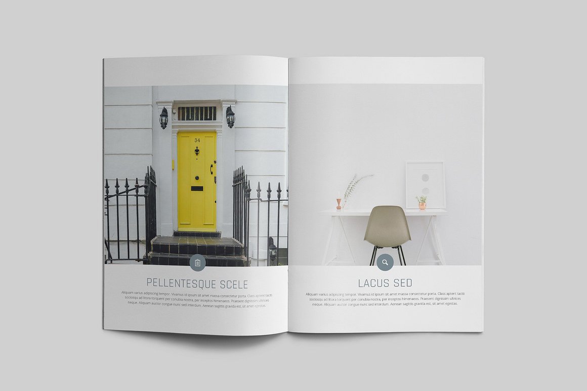 100页漂亮极简的商业化杂志模板下载[indd]插图(32)