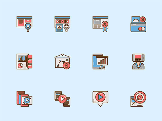 30 数字营销元素图标素材之家精选sketch素材
