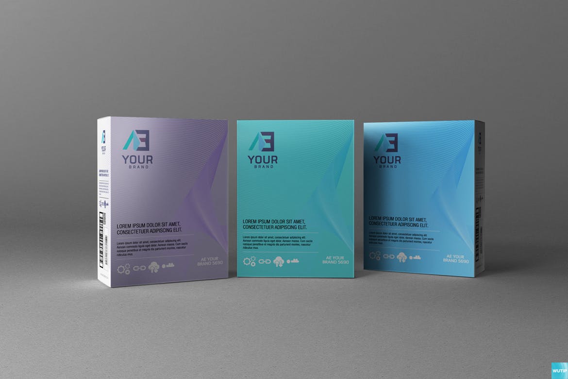 高品质的包装盒子设计VI样机展示模型mockups插图(11)