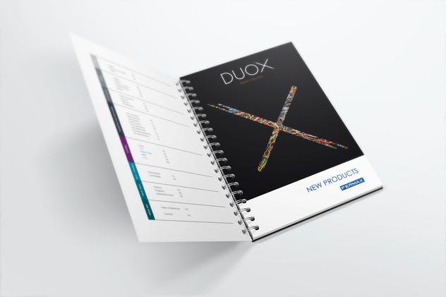 活页装订记事本/目录册样机 Spiral Bound Book / Catalogue Mockups 2插图(3)