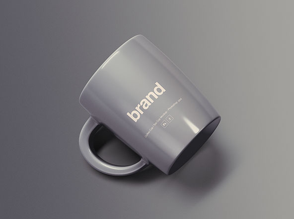 简约风马克杯外观设计预览样机 Simple Mug Mockup