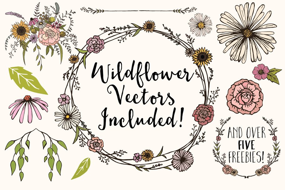 朱砂红水彩花卉压纹纸张婚礼邀请函设计模板 Watercolour Wedding Suite 2.0插图(3)