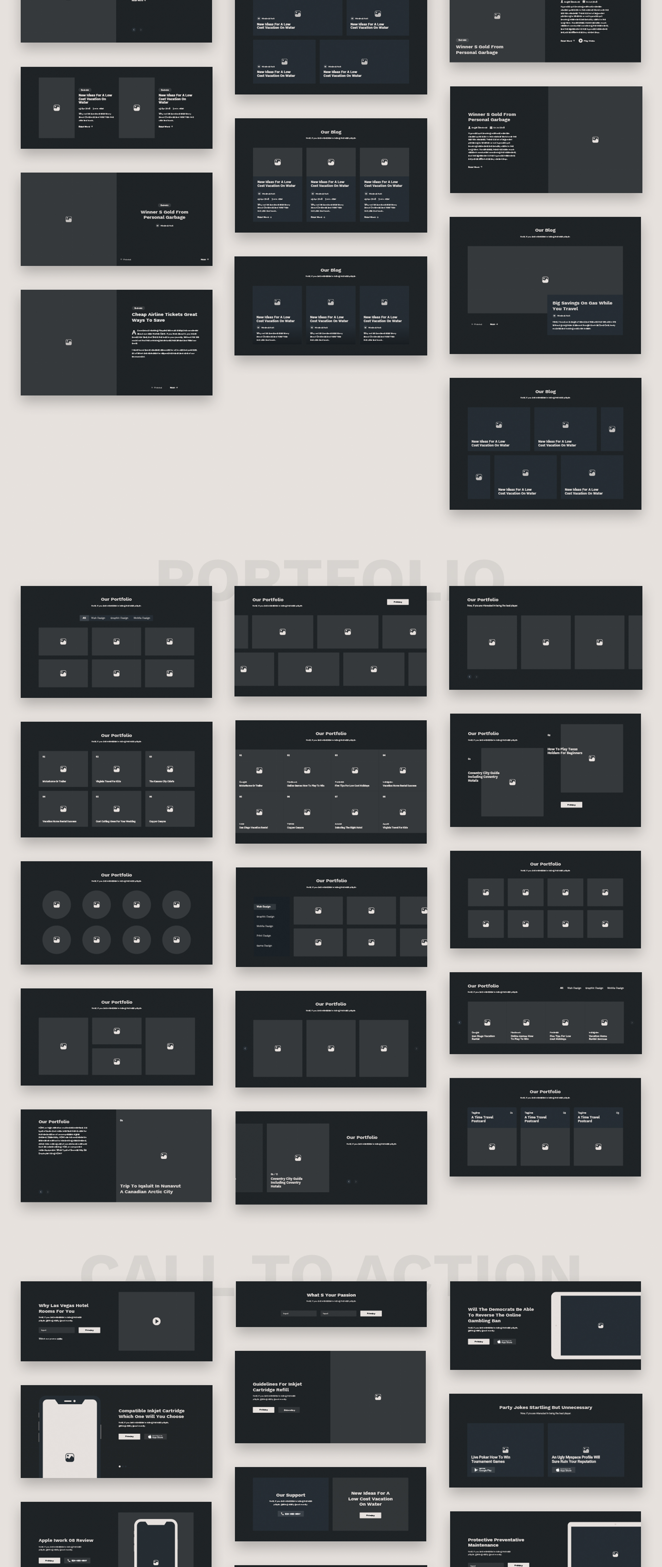 素材库下午茶：200+元素快速原型制作线框套件插图(3)