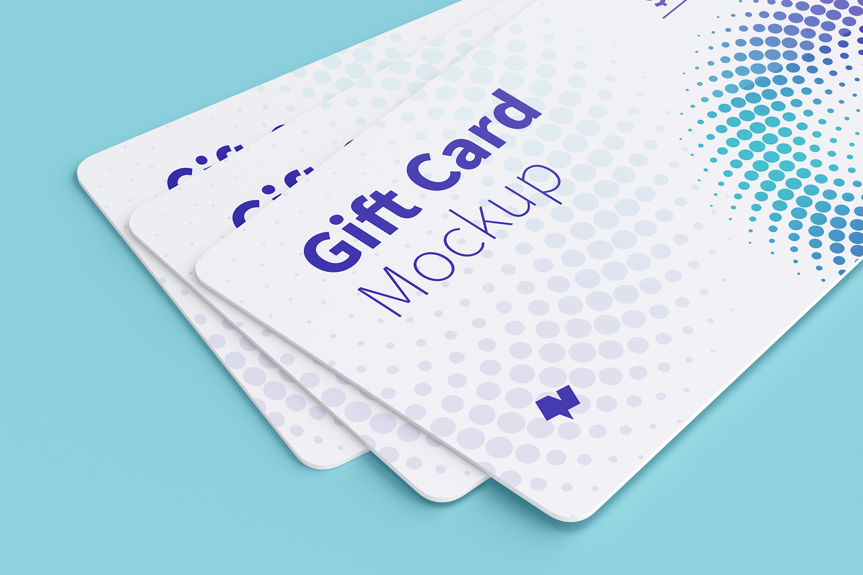 礼品积分卡外观设计样机模板08 Gift Card Mockup 08插图(2)
