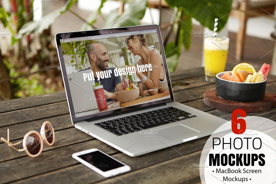 小资范场景 Macbook 样机 MacBook Screen Mockups插图