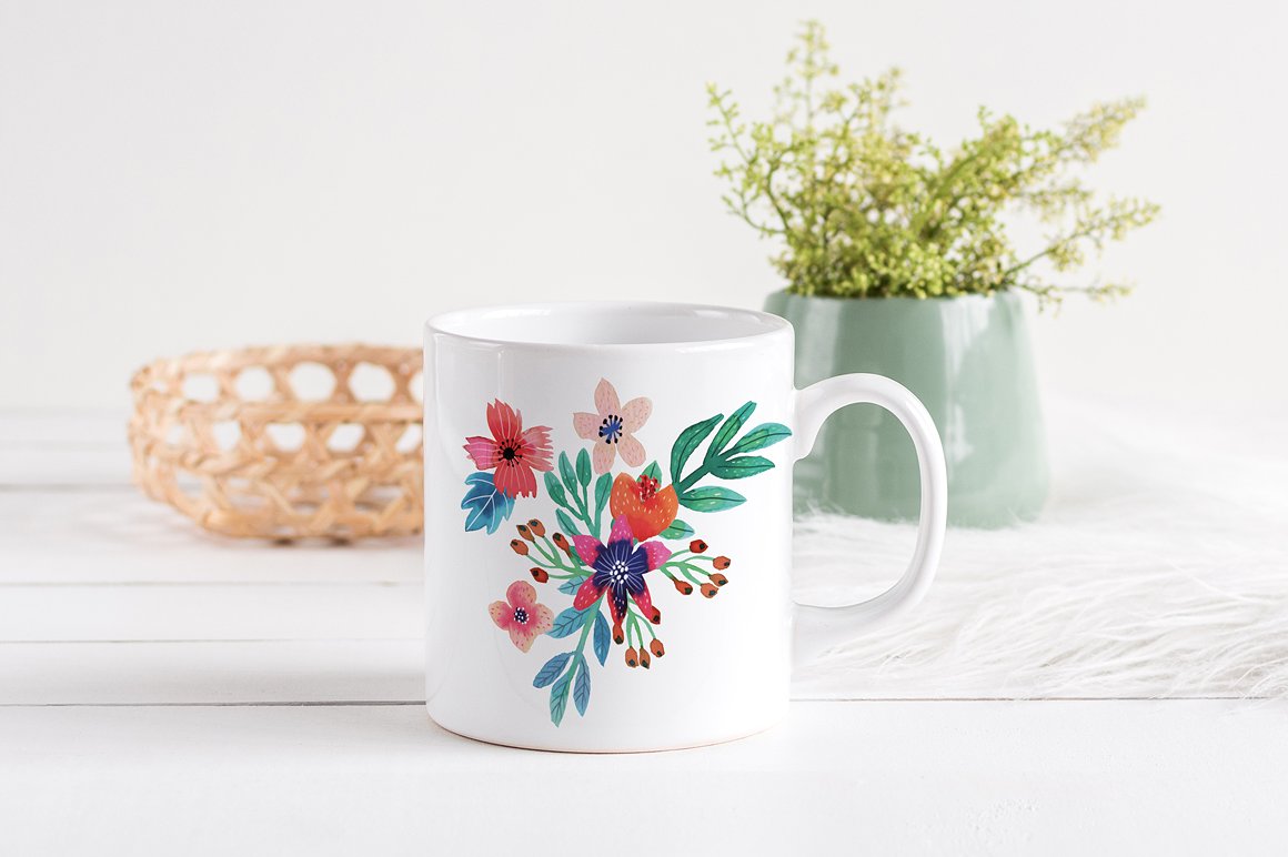 娇艳花卉水彩插画合集 Petite Flowers Watercolor Collection插图(5)