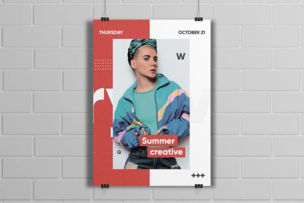 潮流时尚风格海报PSD素材素材库精选模板 Pashion Style Poster