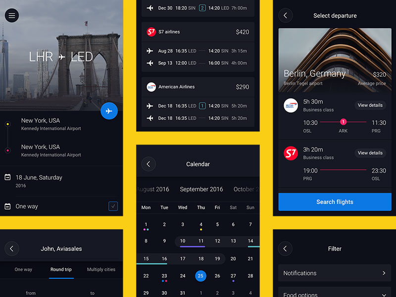 Pin 订票应用界面素材之家精选sketch素材
