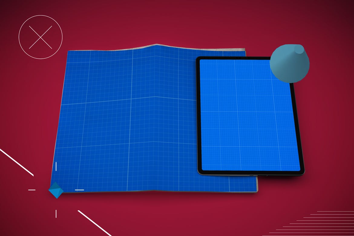 抽象设计风格报纸资讯类APP应用UI设计效果图素材库精选样机 Abstract Newspaper App MockUp插图(9)