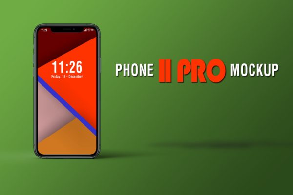 iPhone 11 Pro手机屏幕演示素材库精选样机模板 PHONE 11 PRO MOCKUP