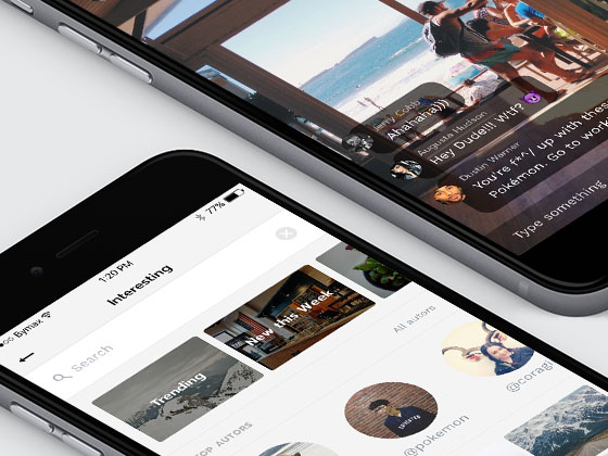 Max 社交应用界面素材之家精选sketch素材