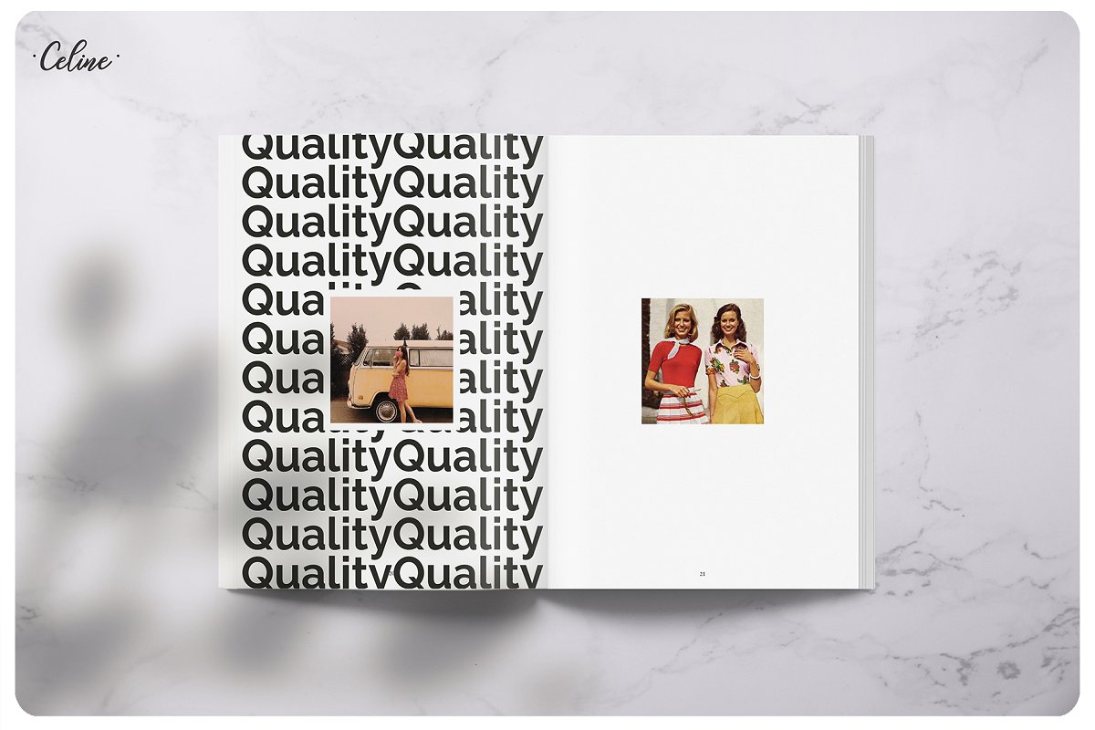 时尚简约PIXEL回忆图册杂志设计模板插图(6)