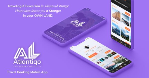 旅行和航班预订移动应用UI套件SKETCH素材 Atlantigo-Travel &amp; Flight Booking MobileApp SKETCH