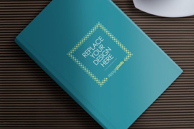 7款精装图书封面及版式设计样机 7 Book Mockups插图(1)