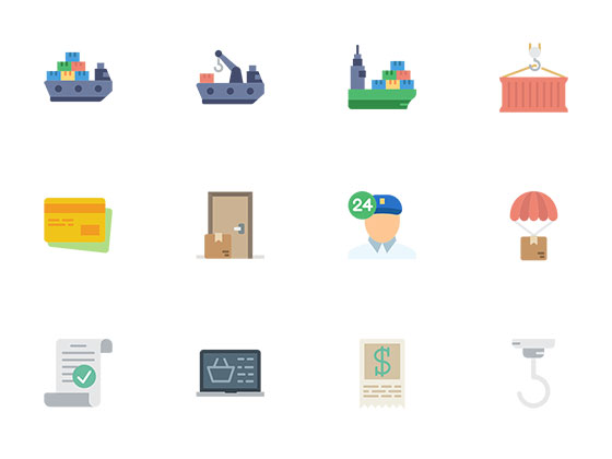 50 枚物流元素图标素材之家精选sketch素材