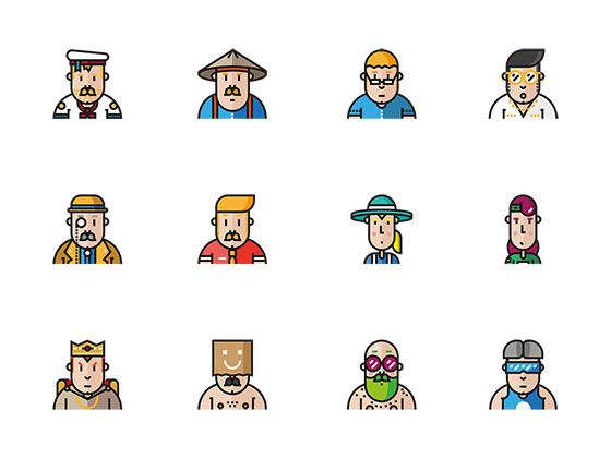 50 枚可爱头像图标素材之家精选sketch素材