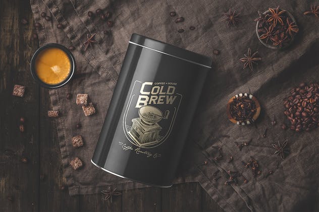 咖啡品牌包装样机 Coffee Packaging Mockup插图(1)