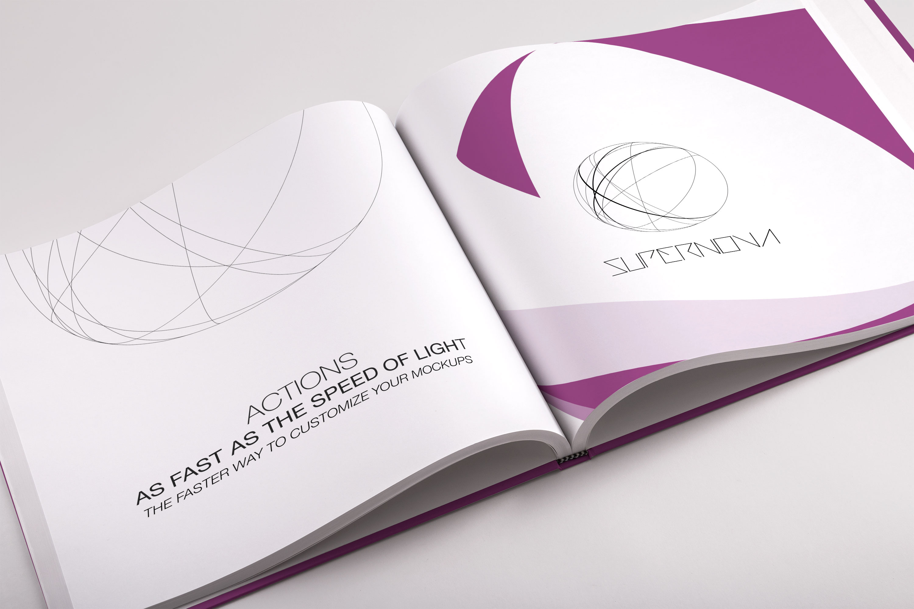 精装大方格图书内页排版设计效果图PSD样机04 Hardcover Large Square Book PSD Mockup 04插图