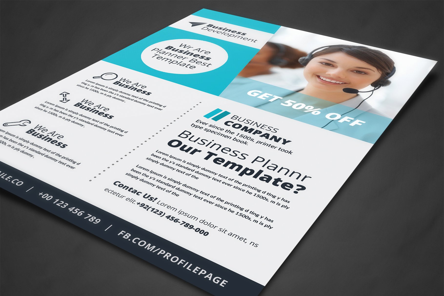 8款企业商务推广宣传单模板 (8) Corporate Flyer Bundle插图(3)