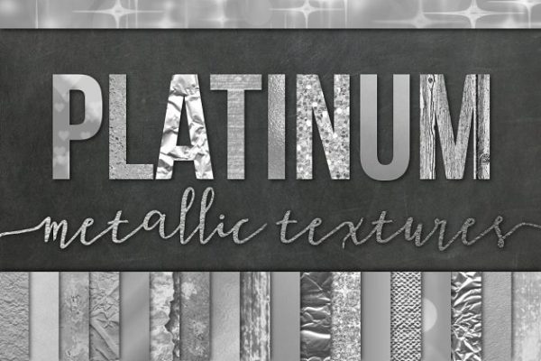 28款金属银色背景纹理 28 Silver Foil Textures/Backgrounds