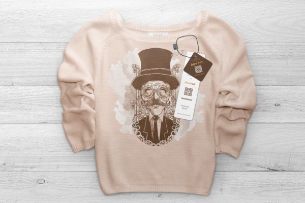 女式时尚印花毛衣服装样机 Women’s Sweater Mockups