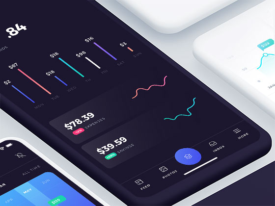 Atro 数据统计应用界面素材之家精选sketch素材