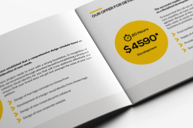 横板企业画册/商业提案/企业宣传册INDD设计模板 Neue Business Proposal插图(7)