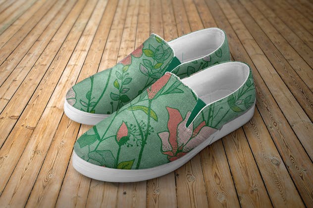 31组水彩花卉矢量图案合集 31 Floral Patterns Pack插图(1)