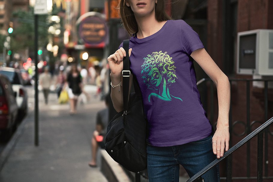 T恤服装设计街景背景样机合集[2.36GB] T-Shirt Mockup / Urban Edition插图(3)