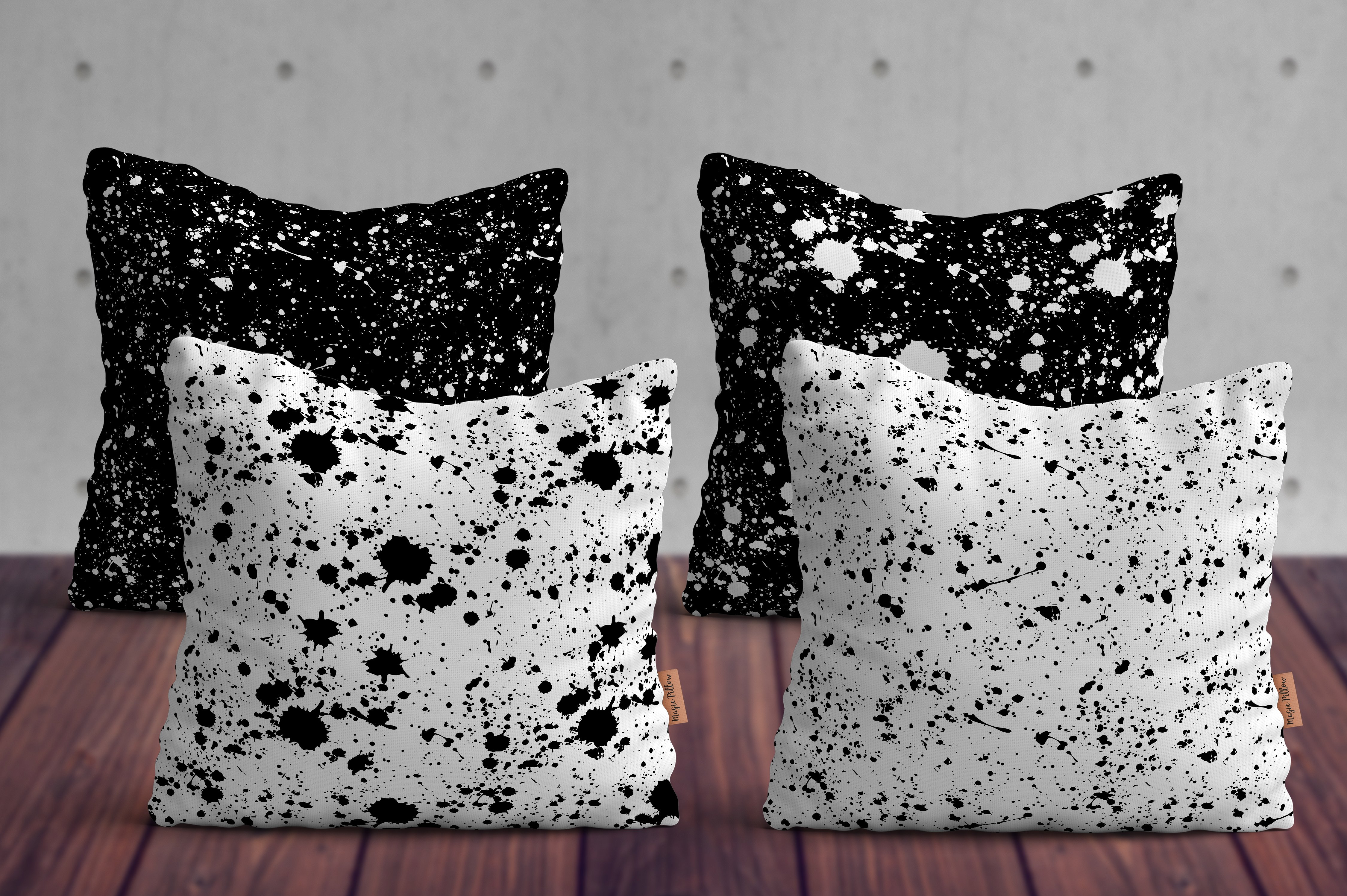 泼墨斑点&毛笔笔迹纹理素材 Paint Splatter & Stroke, 40 Patterns插图(10)