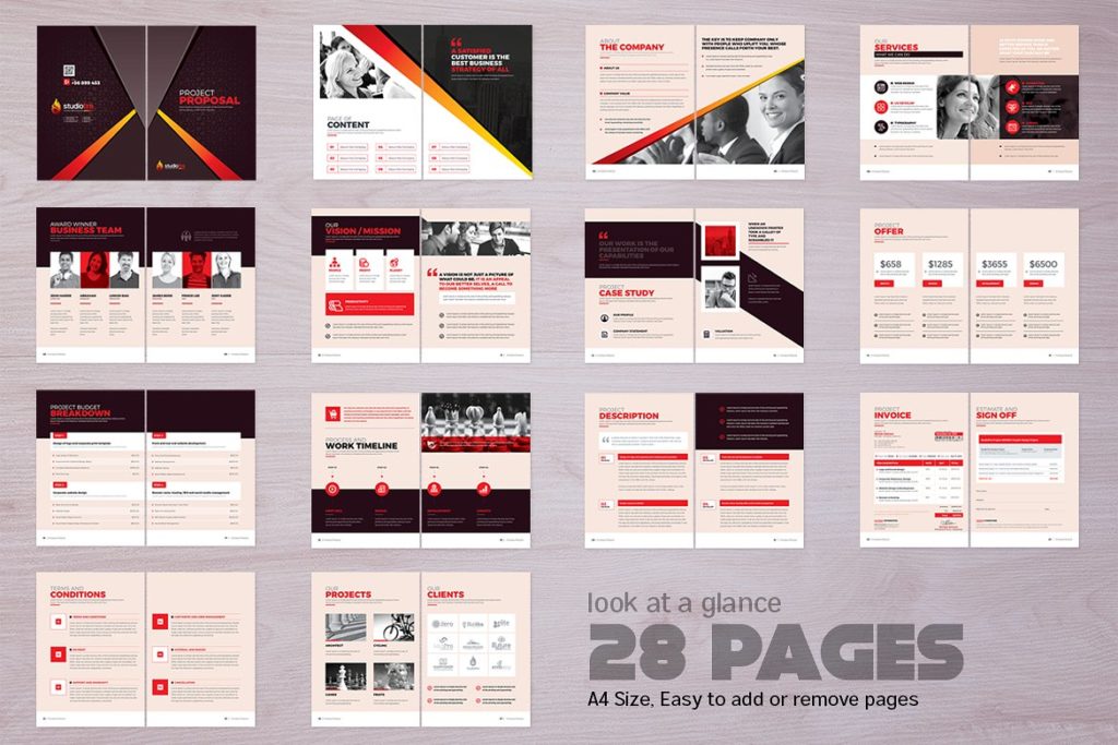 高品质实用企业画册模版下载[indd,pdf]插图(14)