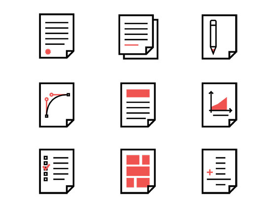 文档类型图标素材之家精选sketch素材