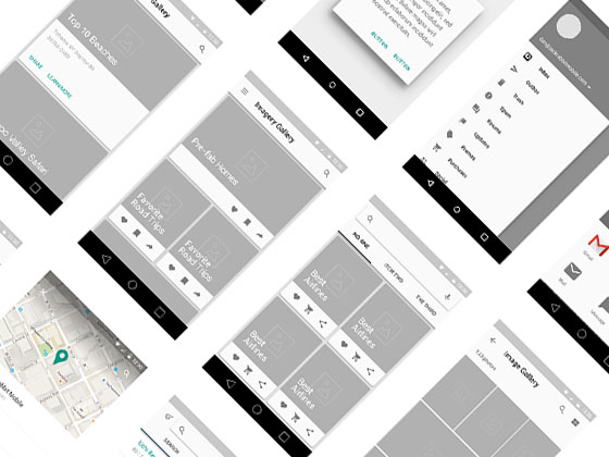 Material Design 线框包素材之家精选sketch素材