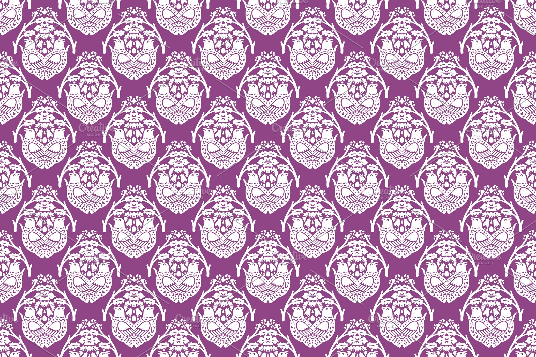 60种颜色1440种锦缎图案纹理[3GB] 1,440 Damask Patterns in 60 Colors插图(20)