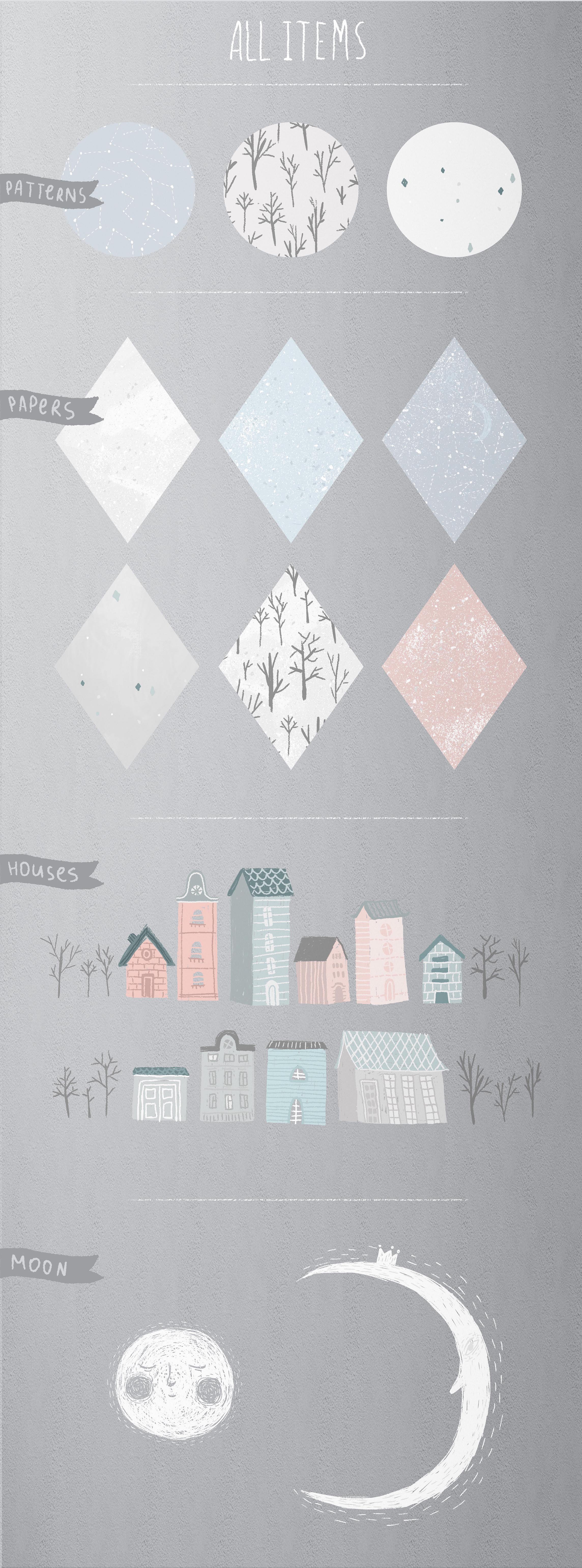 一组温暖恬静风格图形打包下载[psd,png]插图(10)