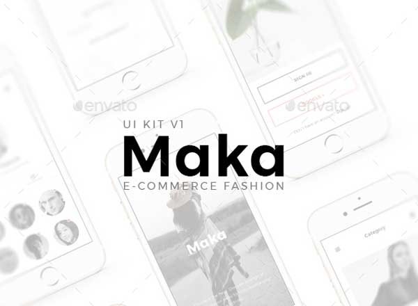 时尚产品电子商务 APP UI 套件 Maka | e-commerce Fashion